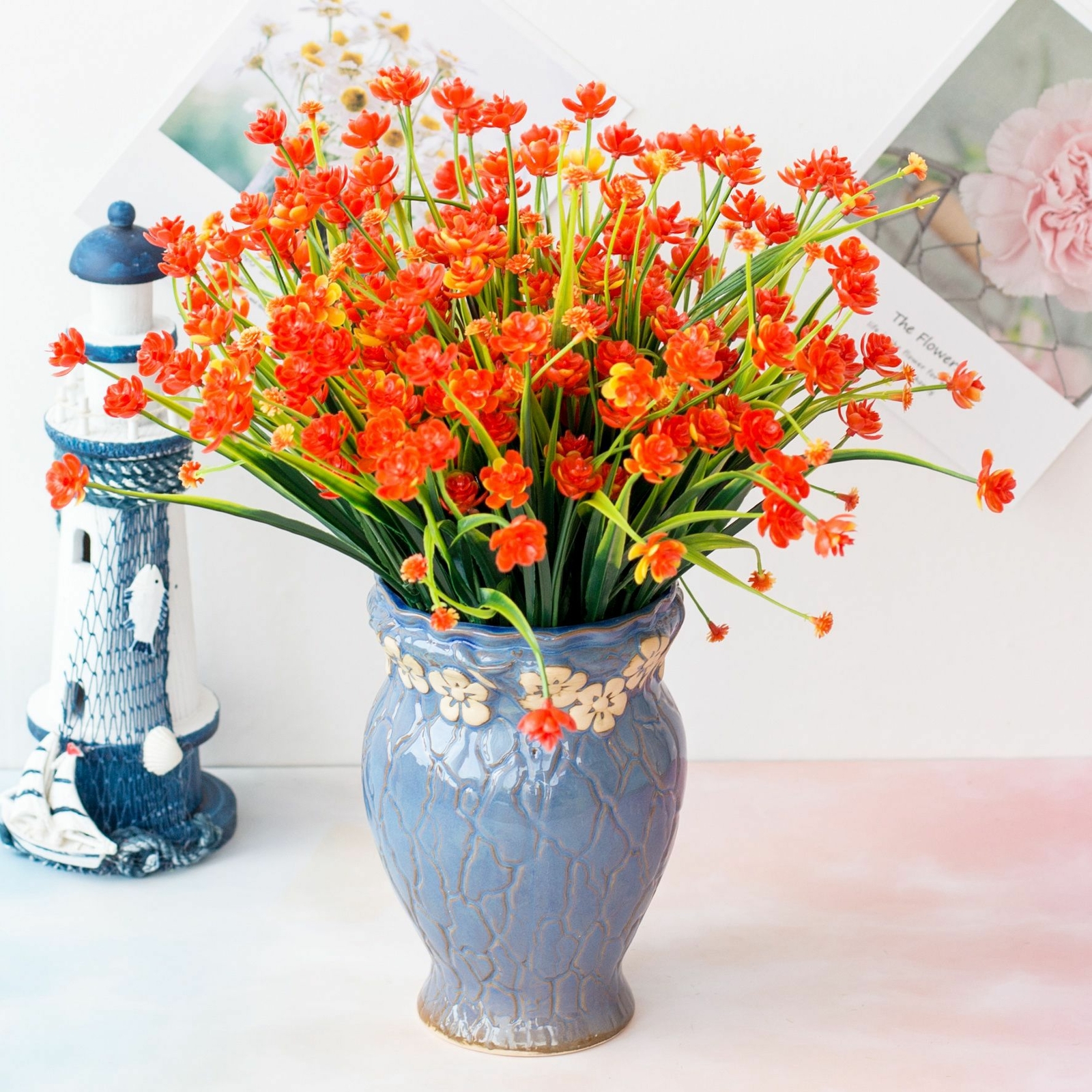 US Artificial Flower Outdoor Plants Flor Planta Artificial Home Decoration