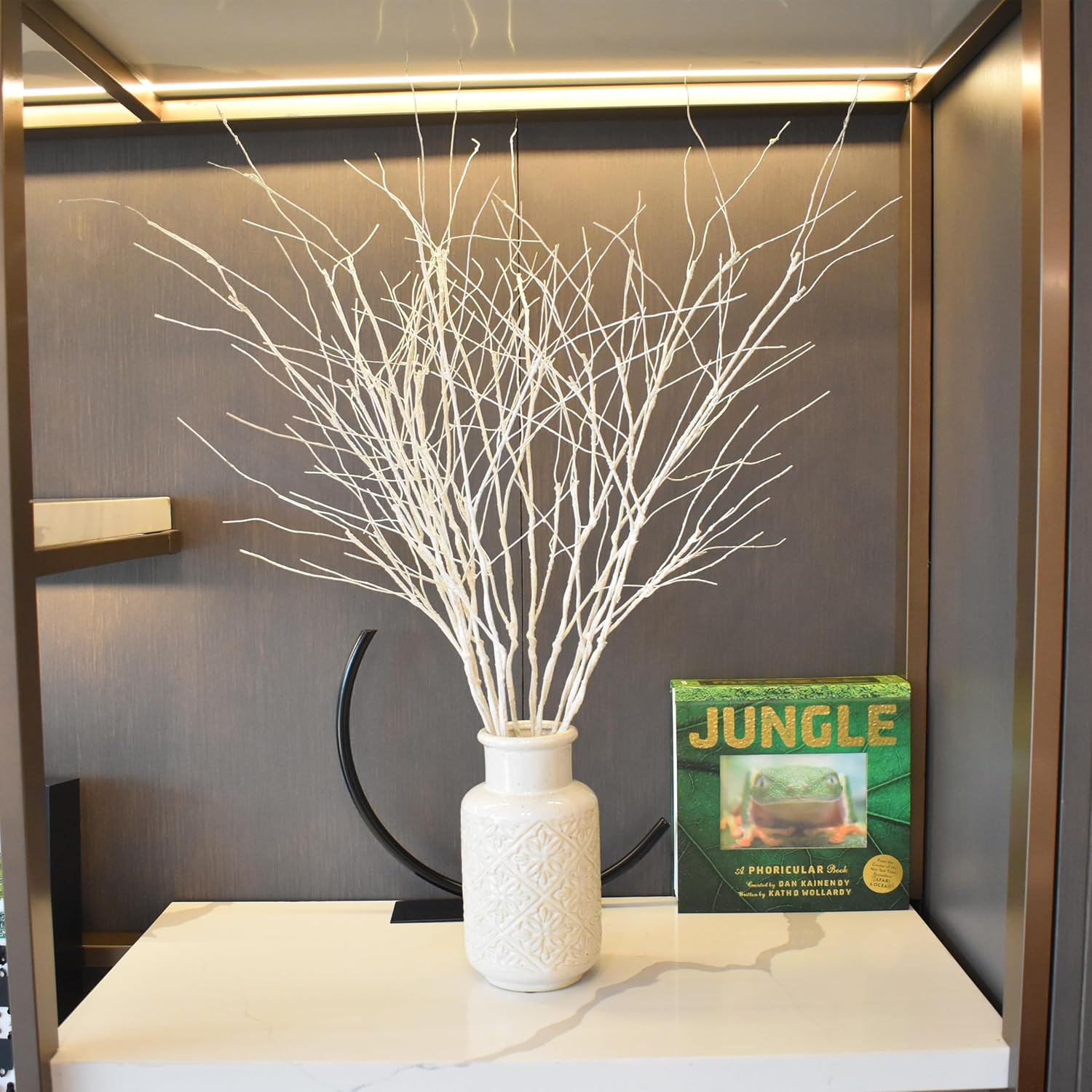 10 PCS Artificial Branches Curly Willow Branches Olive Branches for Vases 30.7