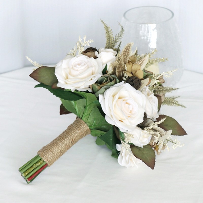 Artificial Flower Bouquet Artificial Silk Flowers Ornament for Wedding