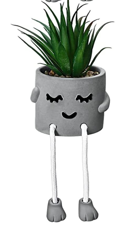 Small Fake Plants For Shelf Mini Succulent Potted Shy Dad Cute Home Office