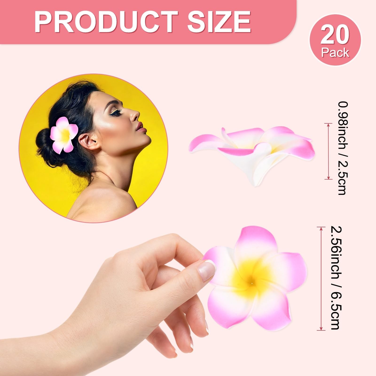 20-Pack Artificial Flowers Bulk, 2.56Inch/65mm Fake Chrysanthemum Floral Silk…