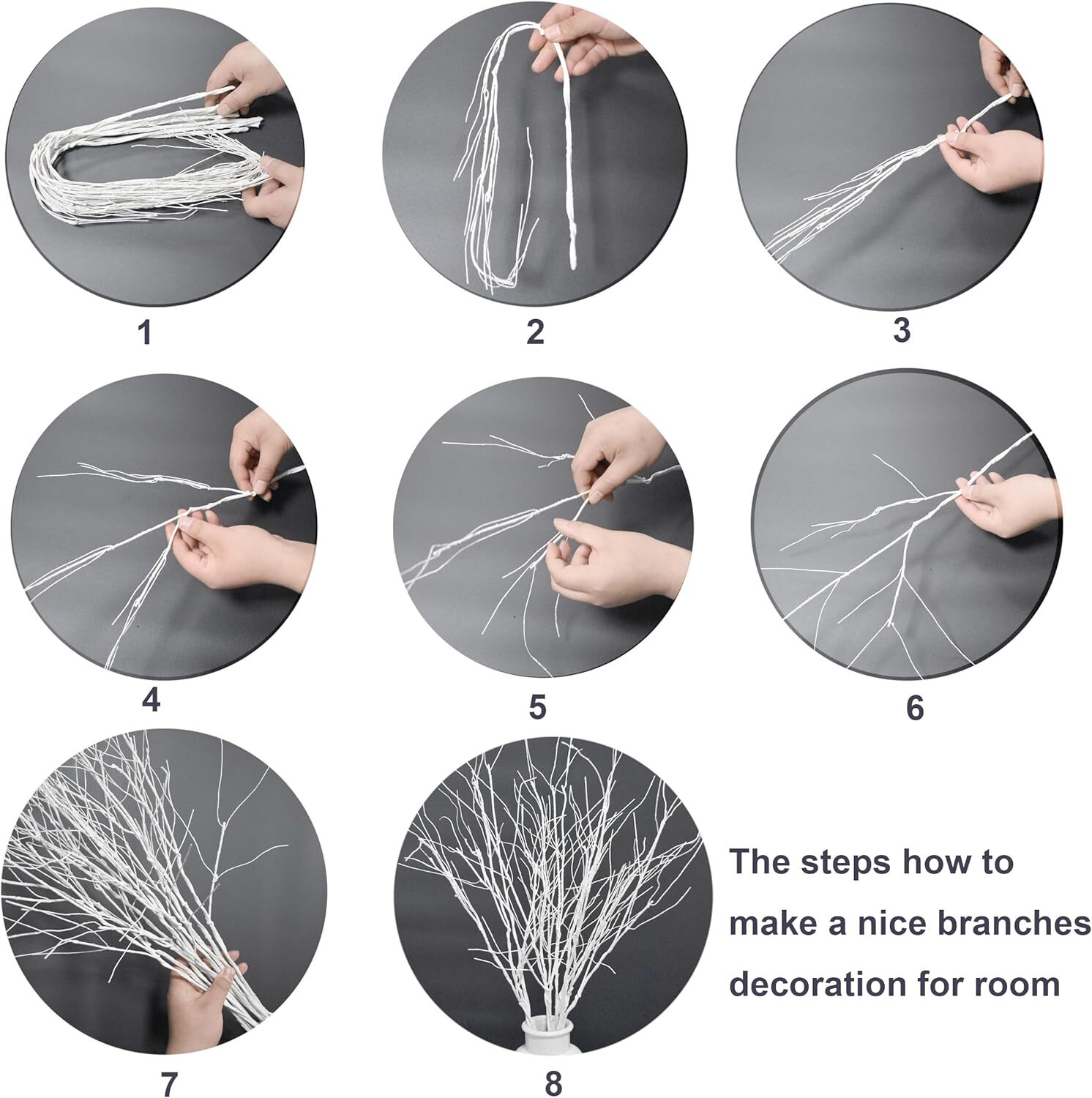 10 PCS Artificial Branches Curly Willow Branches Olive Branches for Vases30.7…