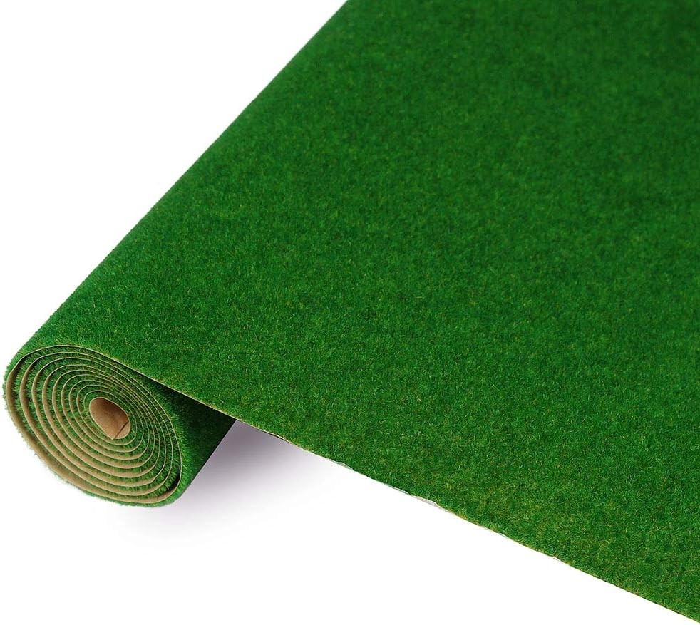 CP122 Artificial Model Grass Mat Dark Green 40x100cm Train
