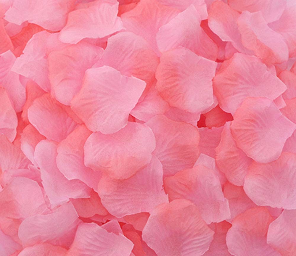 1000pcs Rose Petals Artificial Silk Flower Rose Petals for Wedding Decoration…