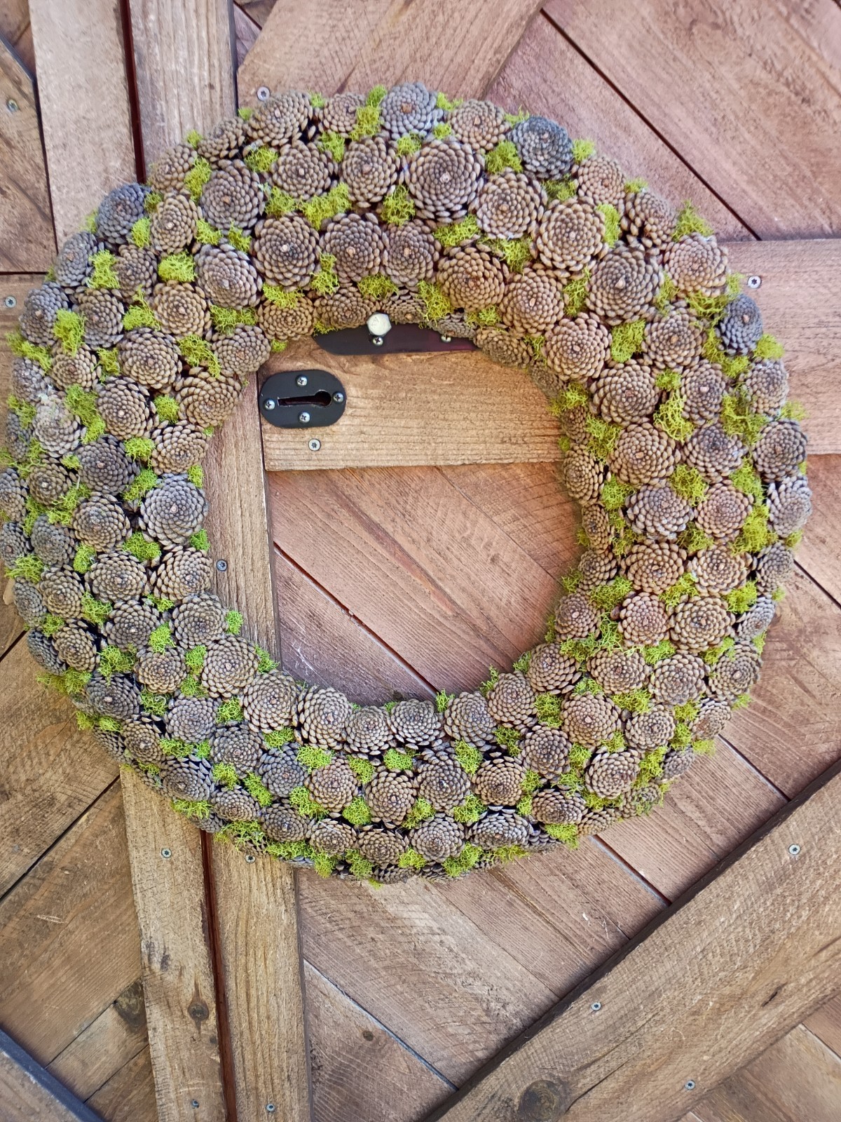 Rustic Handmade Handmade Pine Cone Wreath Fall Winter Home Natural Decor