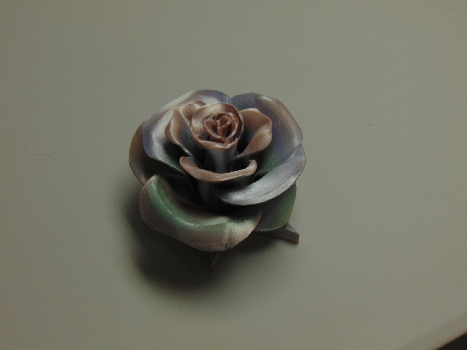 3d printed earth tone rose