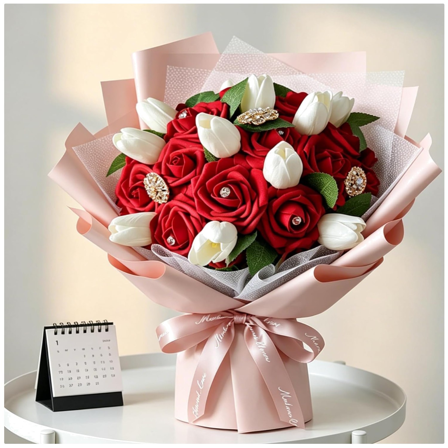 100 Foam Roses Real Looking – Baby Shower DIY Arrangements