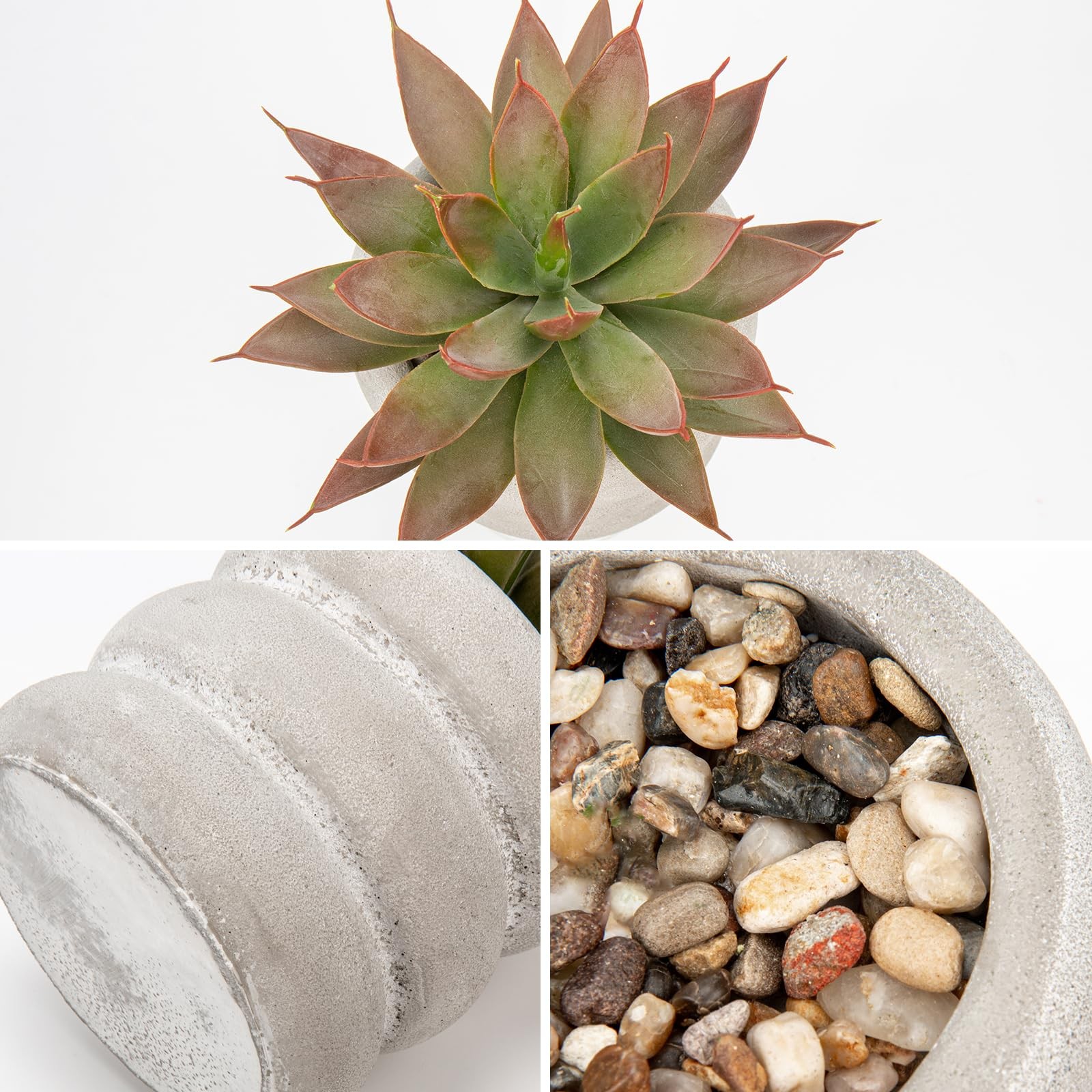 Fake Plants Succulents Artificial Agave Succulent Plants Faux Aloe Plant in W…