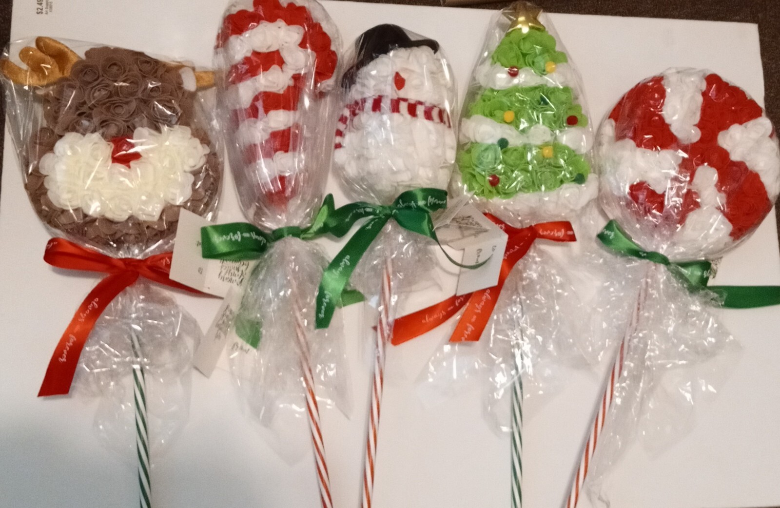 Floral Holiday Lollipop 19″ Tall Decorations from Always and Forever
