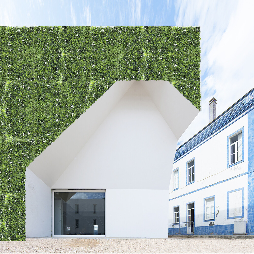 40″x 40″ Artificial 3D Faux Ivy Fence Mixed Panel Mat Wall Fence Hedge Decor #02