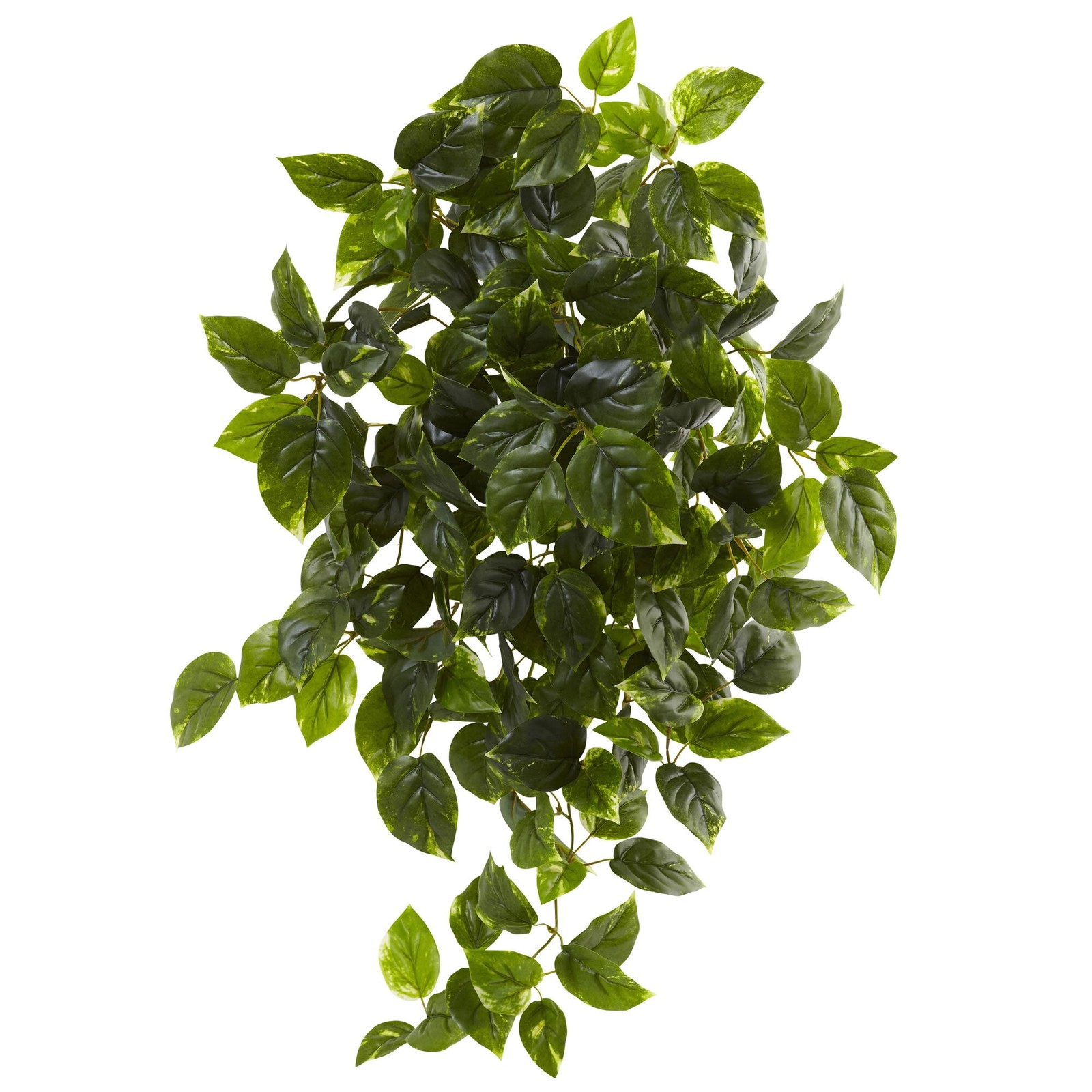 36 Inch Pothos Hanging Bush Plant Set of 2 UV Resistant Indoor Outdoor Decor