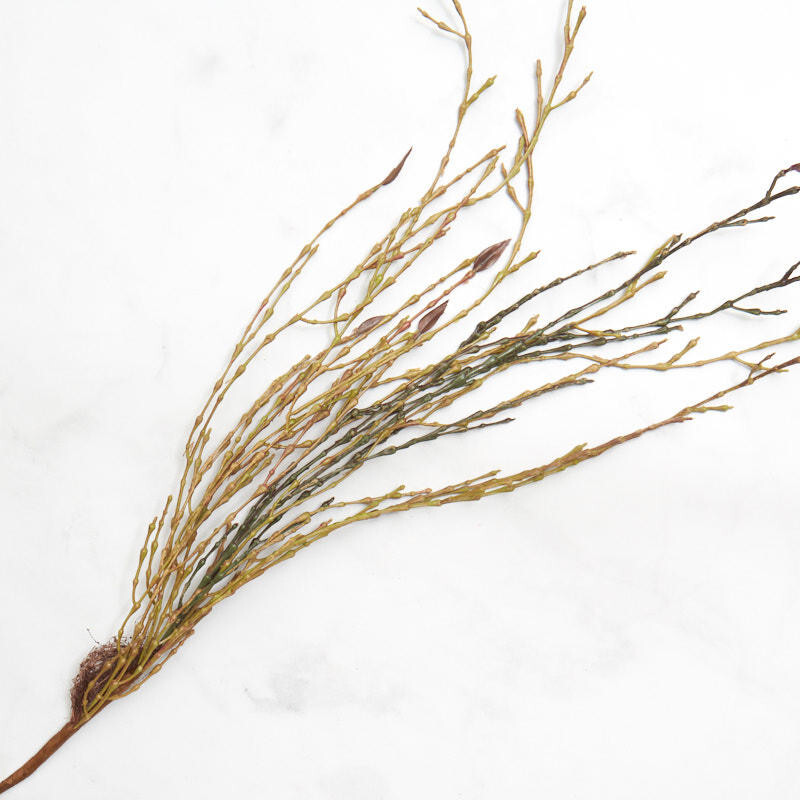 Set of 8 Green Artificial 24″ Twig Branch Sprays with Small Leaves