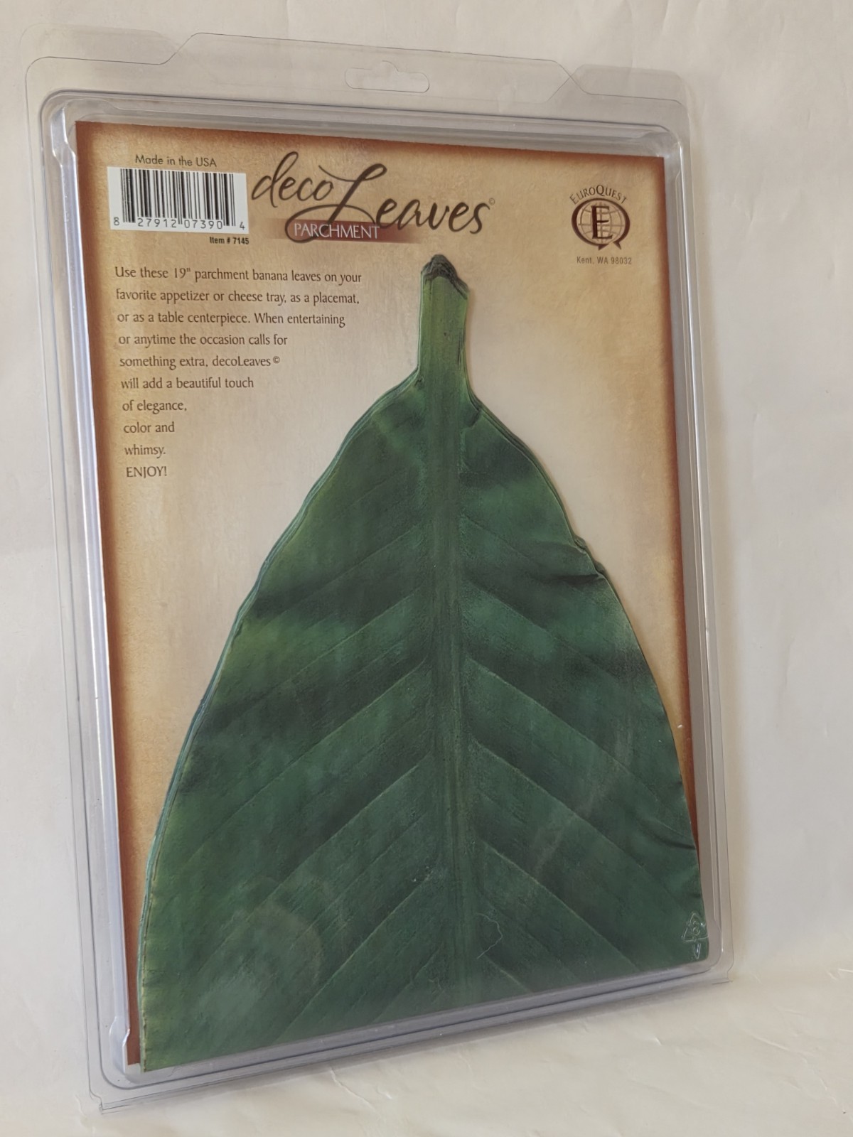 10 Parchment Banana Leaves 19″ Long Centerpiece, On Cheese Trays, Luau NEW