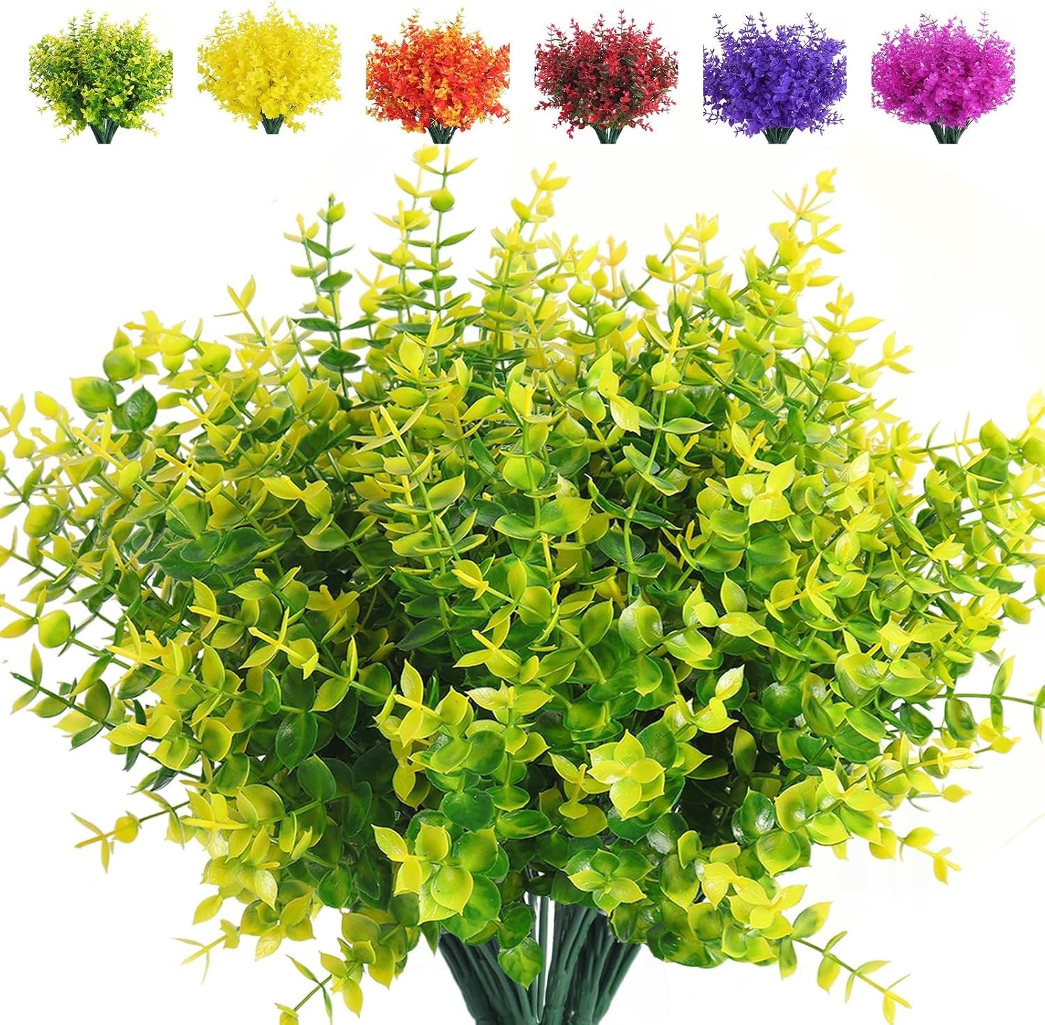 Vibrant 8Pcs Artificial Boxwood Plants – Perfect for Effortless Home Styling