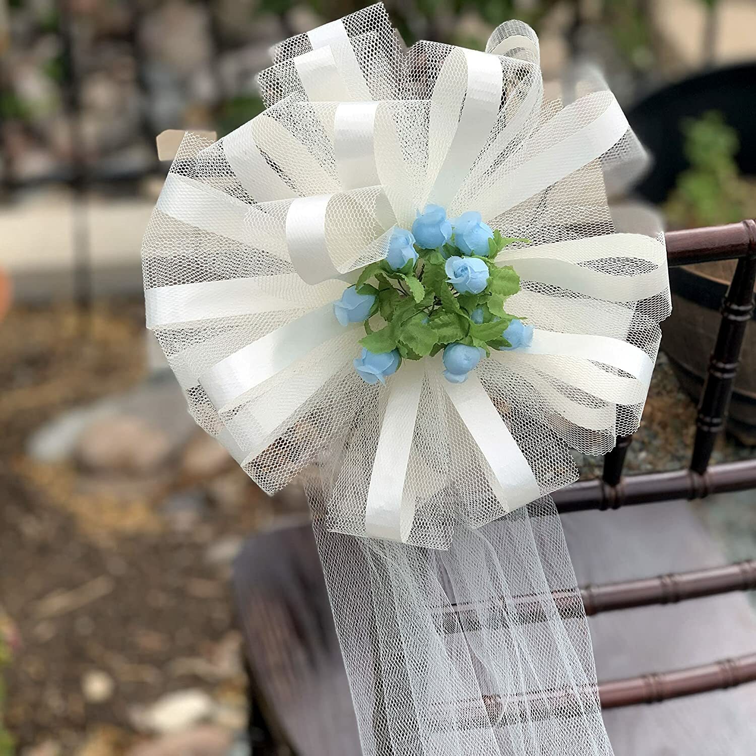 Light Blue Artificial Silk Flower Roses 12 Mini Bouquet of 12 Rosebuds 144 Total
