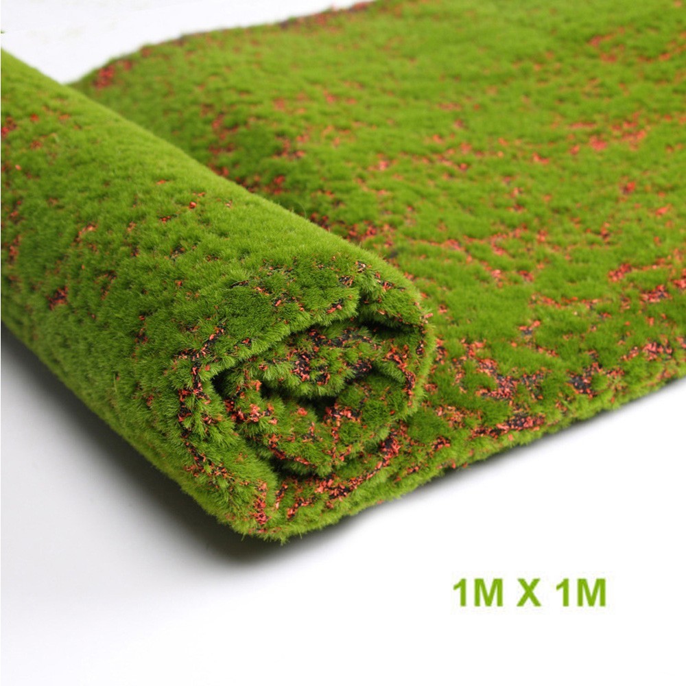 Simulation Artificial Turf Lawn Grass Moss Mat For Background Wall Home Decor