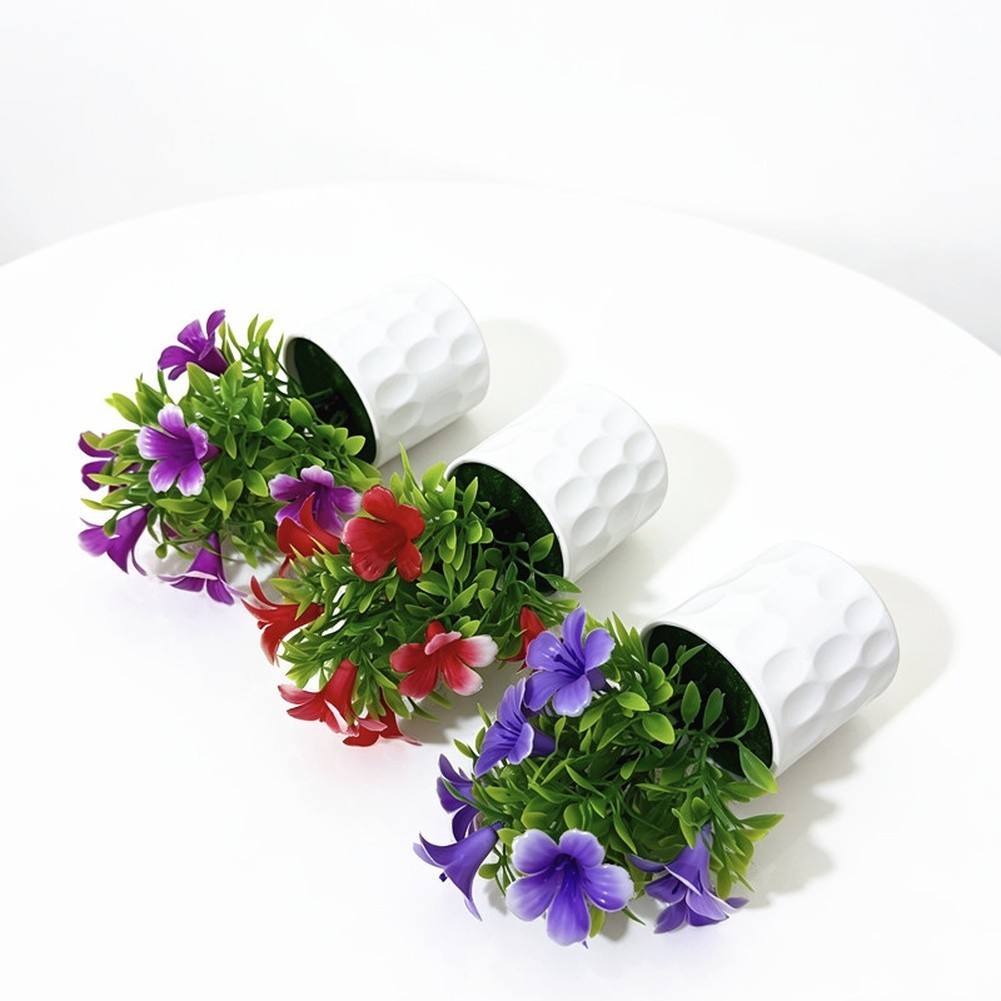 9-Stem Artificial for lily Flower Arrangement in White f Living Room or Cafe