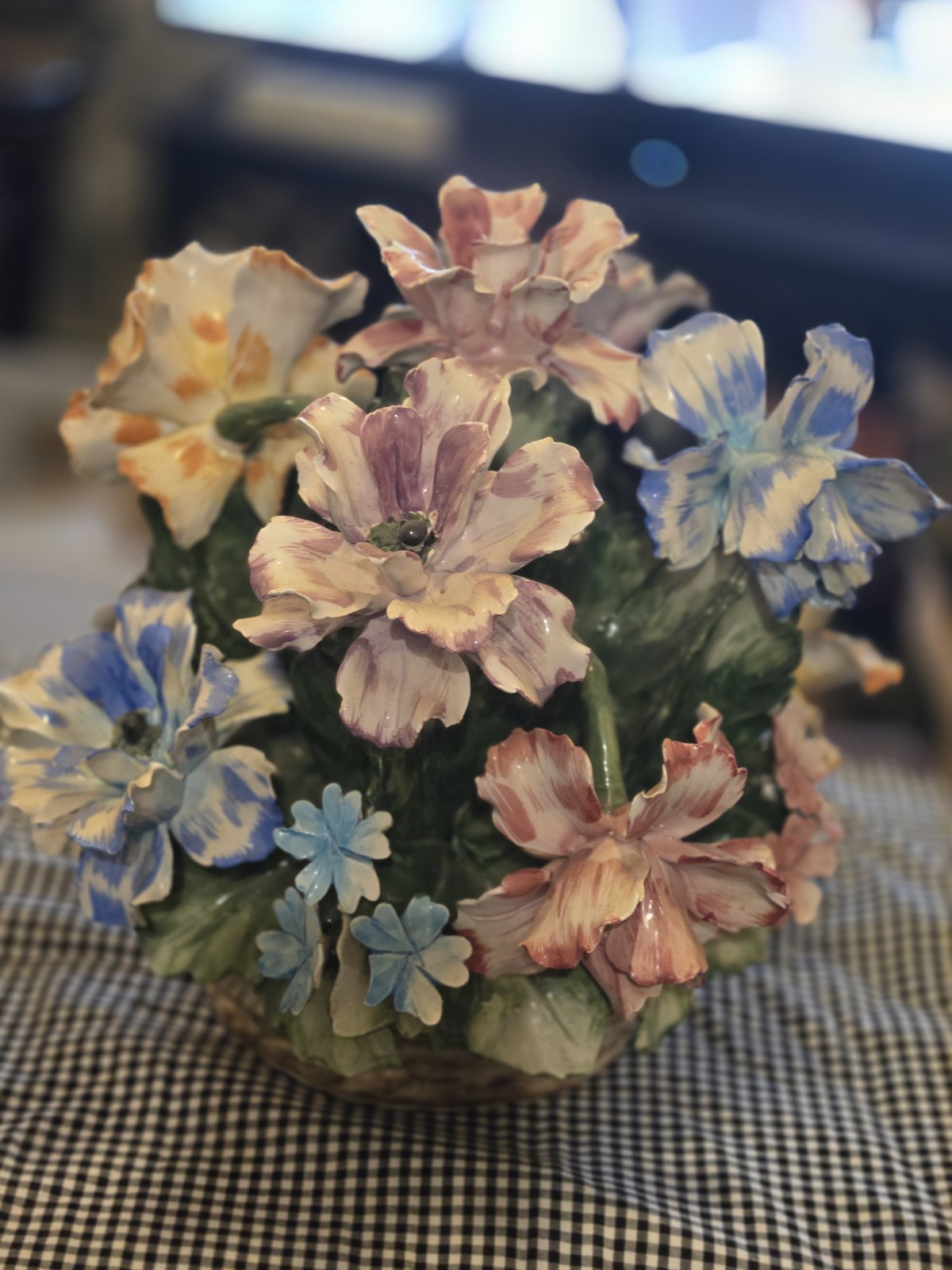 Capidamonte Italian Hand Painted Ceramic Flowers