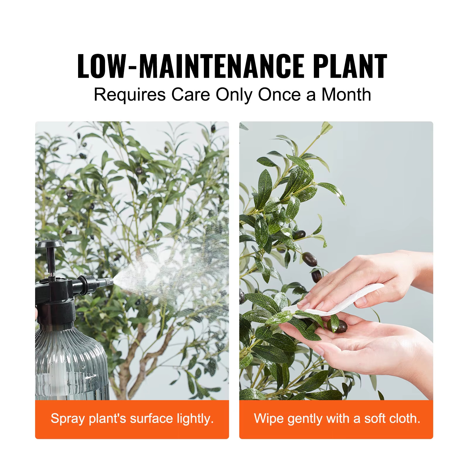 Artificial Olive Tree 4/5/6FT Tall Faux Plant Secure PE Material Anti-Tip Tilt P
