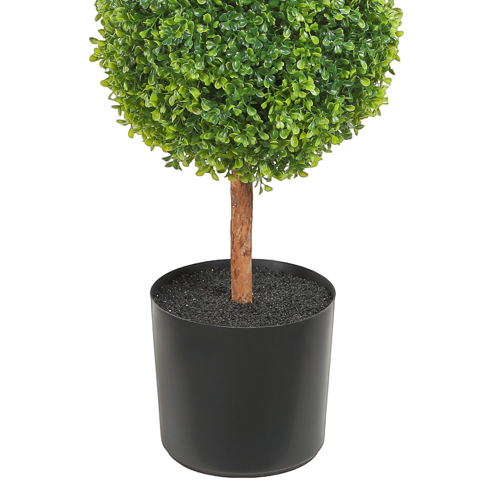2 Pack 4′ Artificial Topiary Triple Ball Tree Faux Plant UV LED Decor In/Outdoor