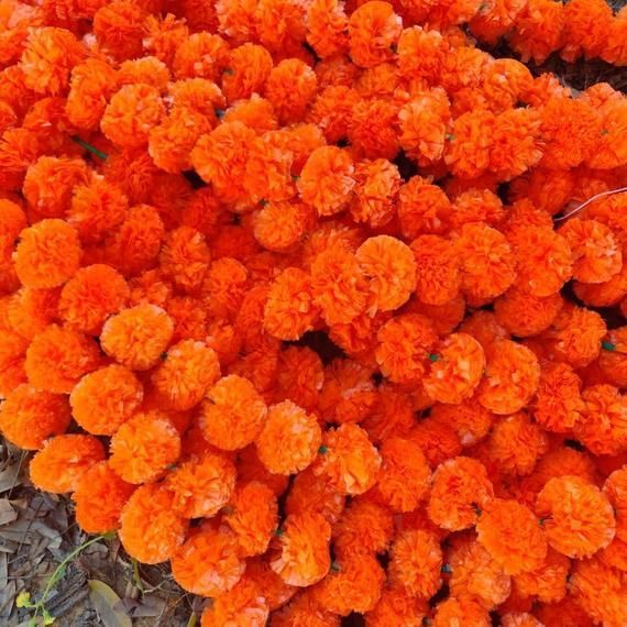 Wholesale Lot Artificial Marigold Flower Garlands Baby Shower Faux Decoration