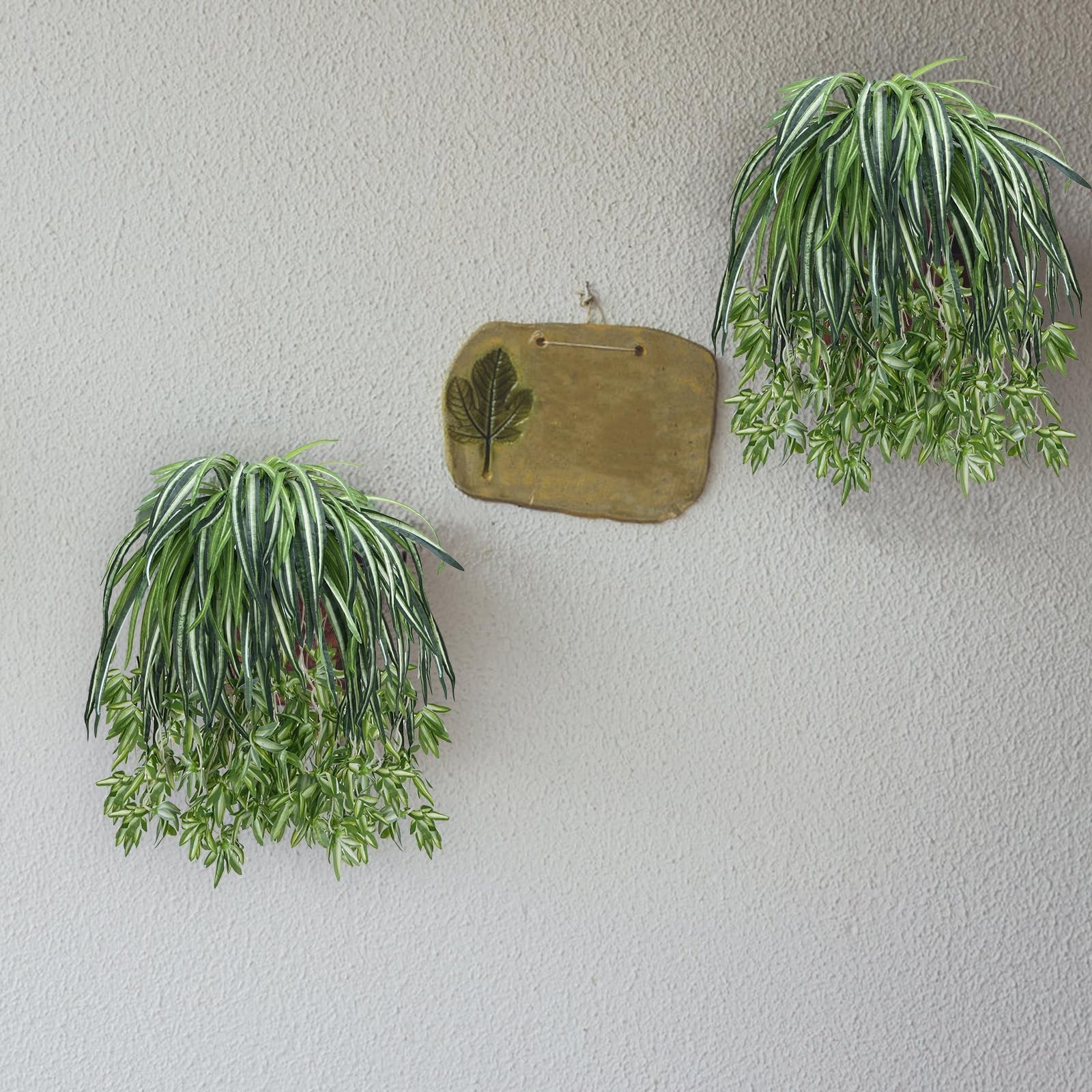 4PCS Spider Plant Artificial Hanging Spider Plants 26Inch Chlorophytum