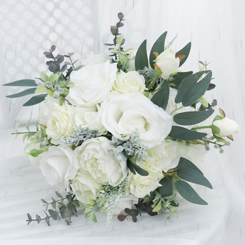 Hand Bouquet Artificial Silk Flower Ornament Bedroom Living Room Decoration