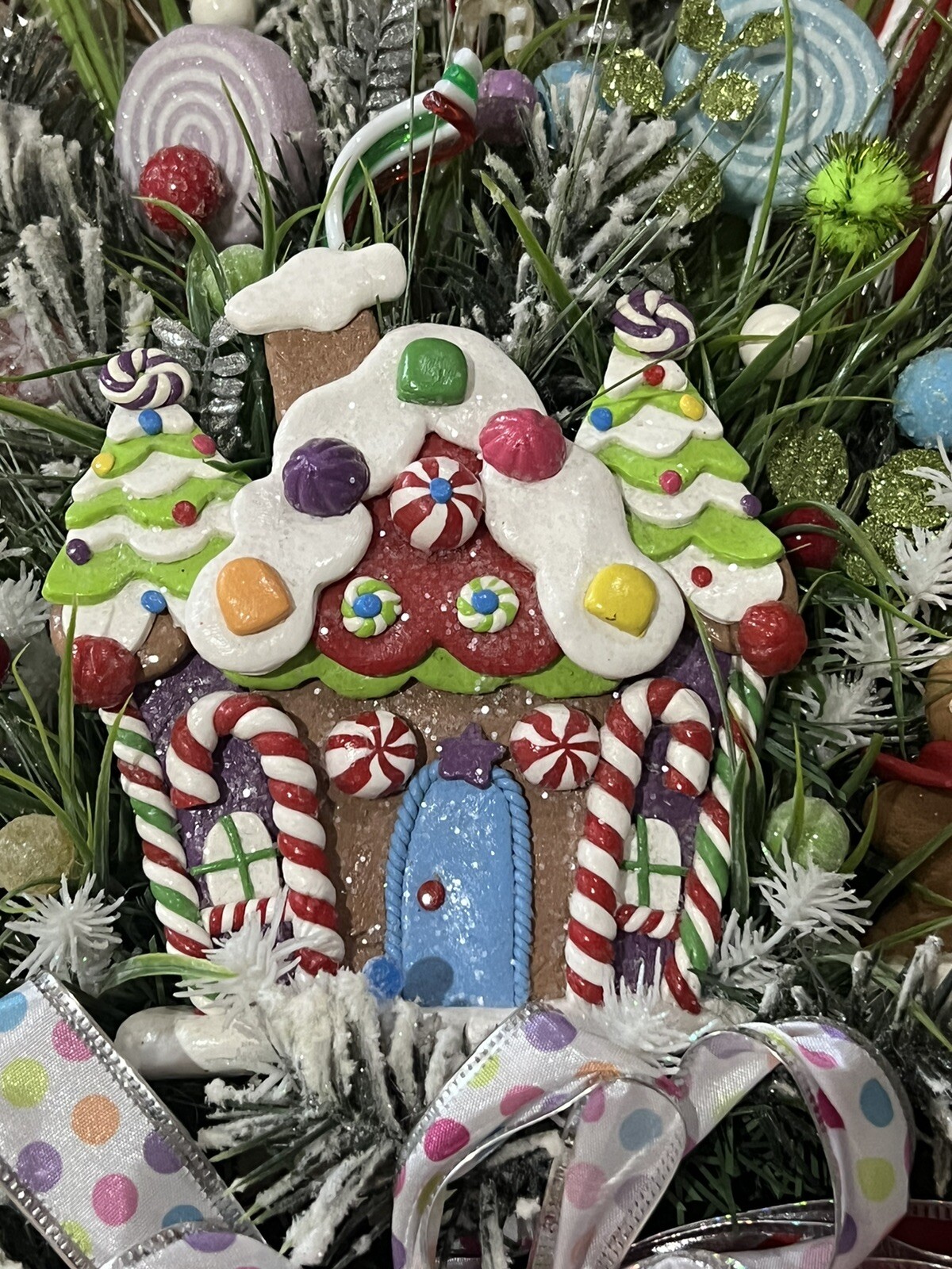 Gingerbread Holiday Christmas Wreath