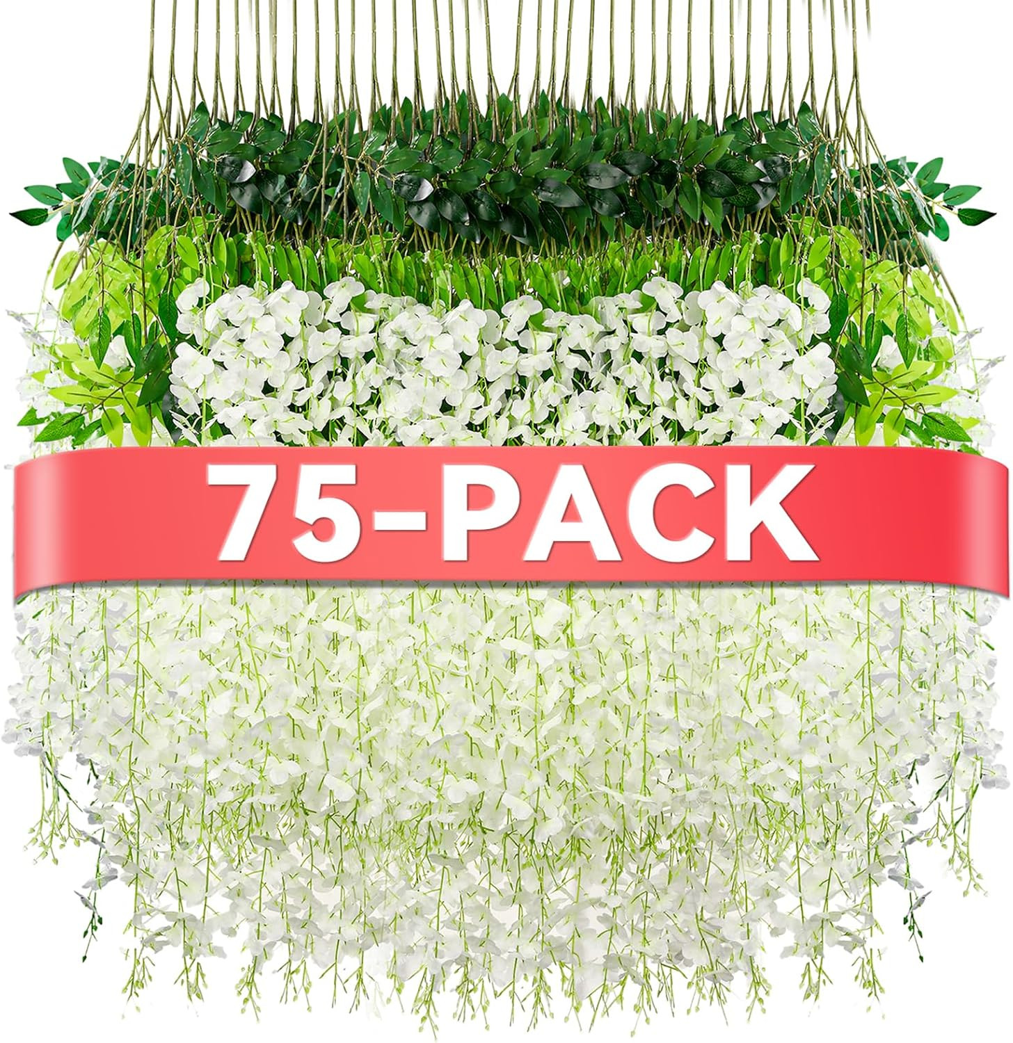 Wisteria Hanging Flowers,Fake Hanging Flowers,Wisteria Artificiales Garland for
