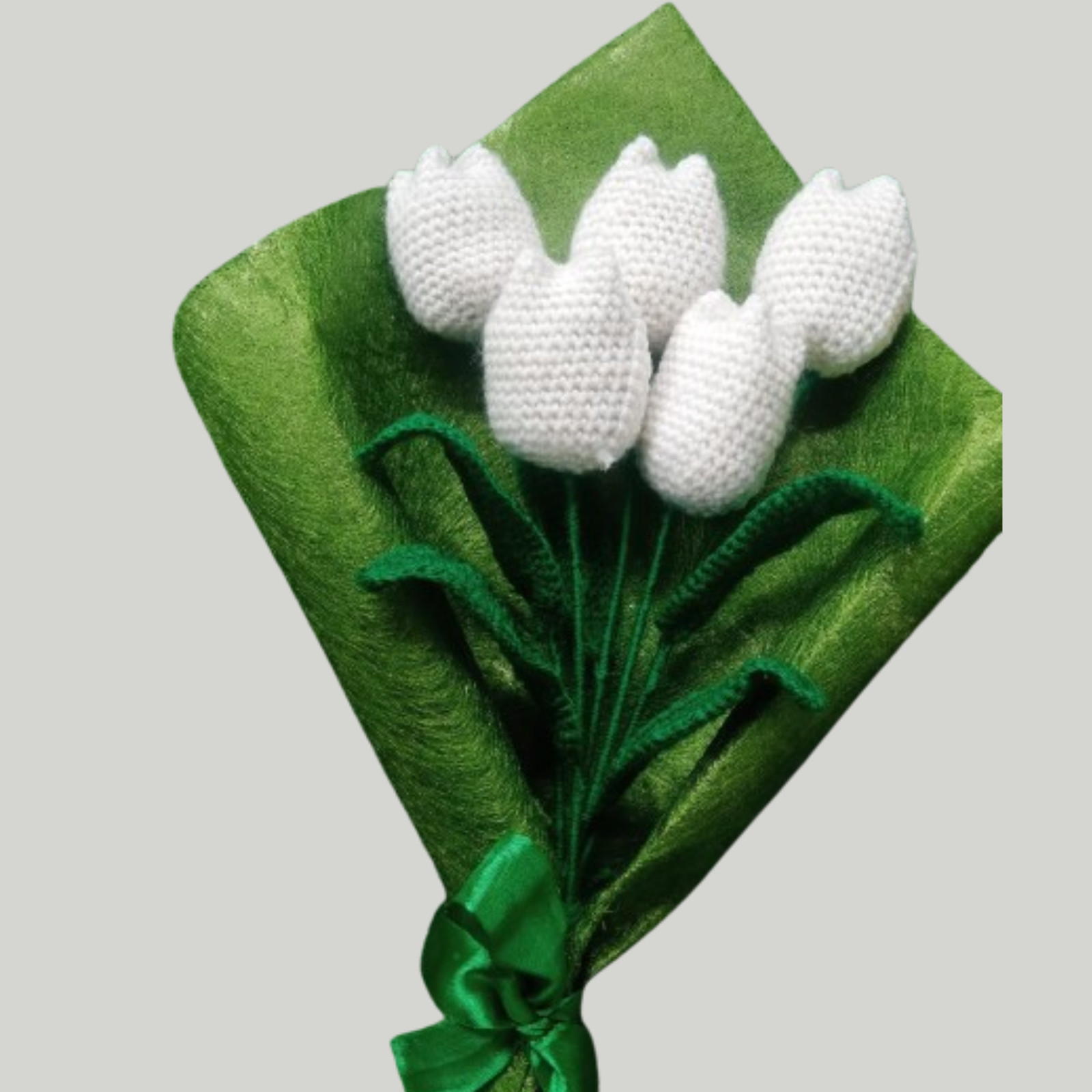 Hand Knitted Flower Wool Yarn Crochet Flowers Hand Woven Bouquet Wedding Home