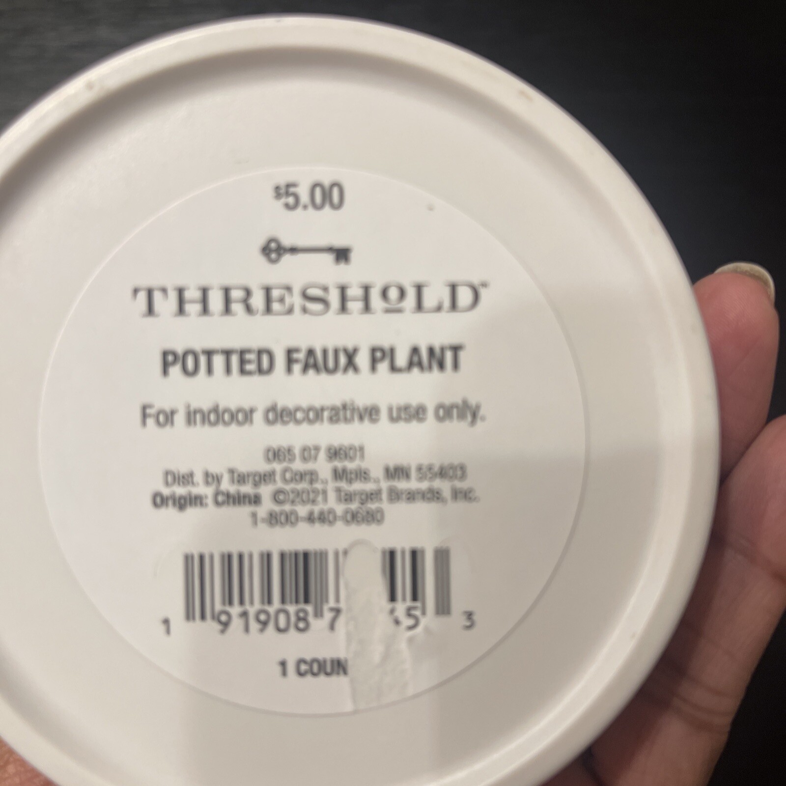 Threshold Potted Faux Boxwood Plant 5” NEW