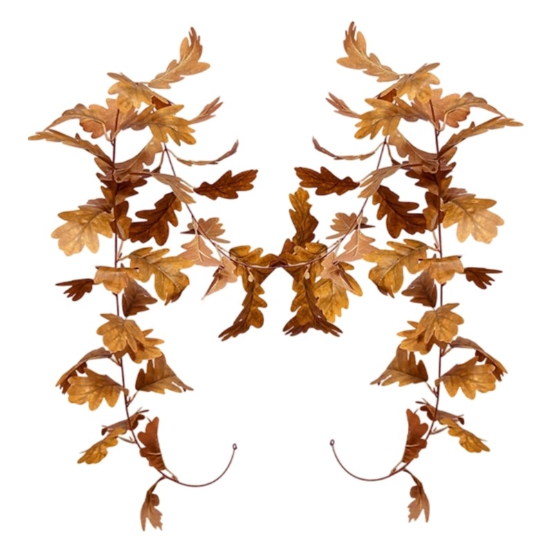 Rattan with Colorful Fall Leaf Decors for Creating a Eerie Atmosphere