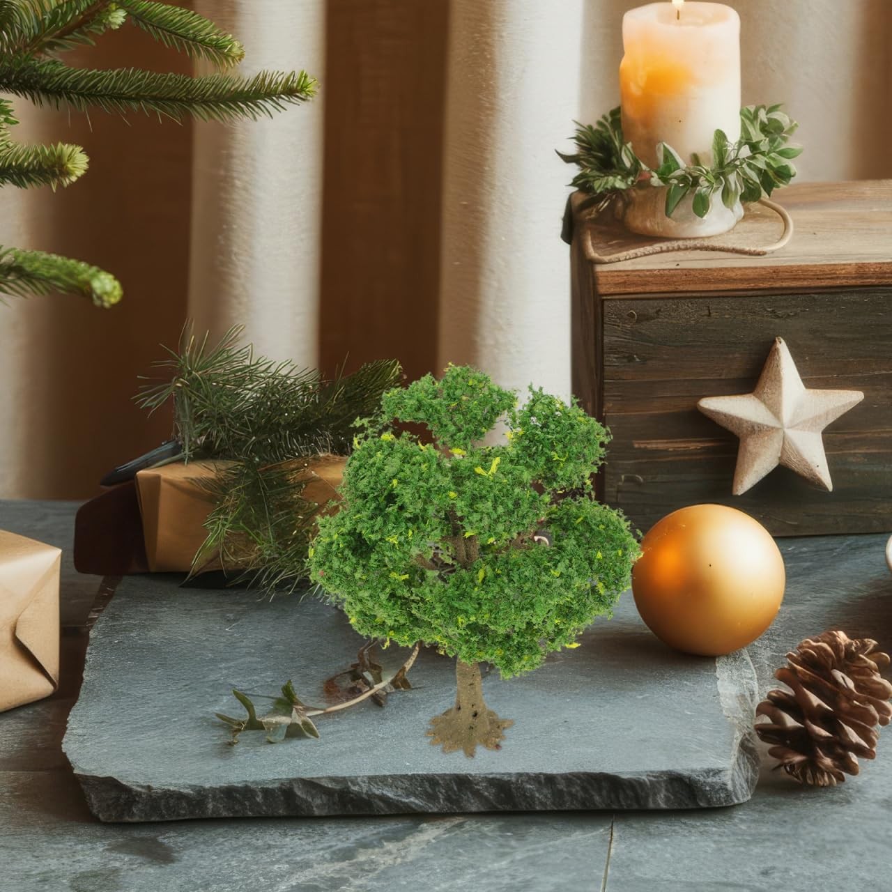 Miniature Trees Artificial Model Trees Sand Table Fake Tree Miniature Plant T…