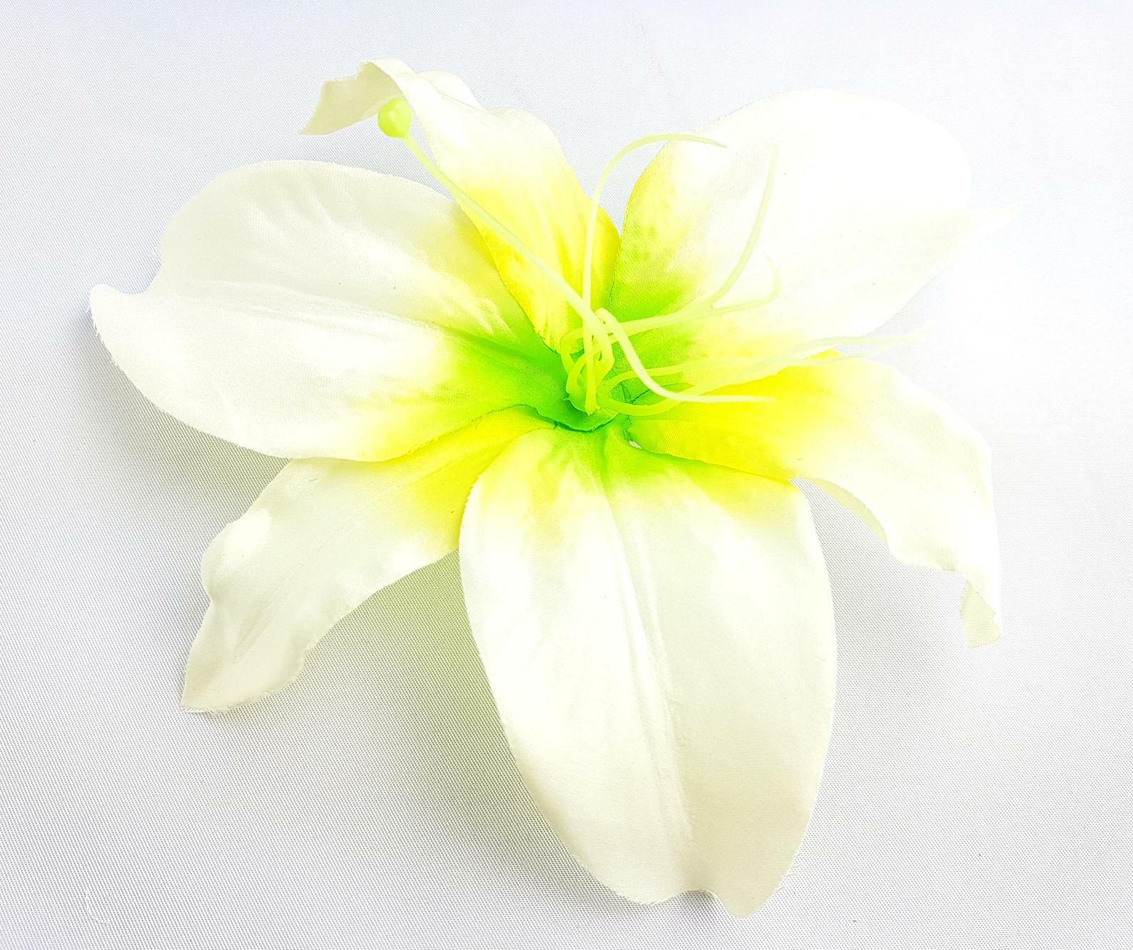 10pcs Large lily artificial Silk Flower Head Size 6 Inches mix colors