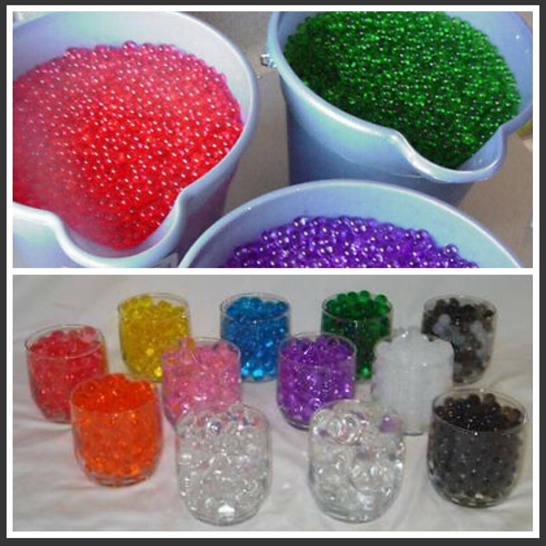 water growing gel beads reduce watering plants flowers – vase filler – 30 colors