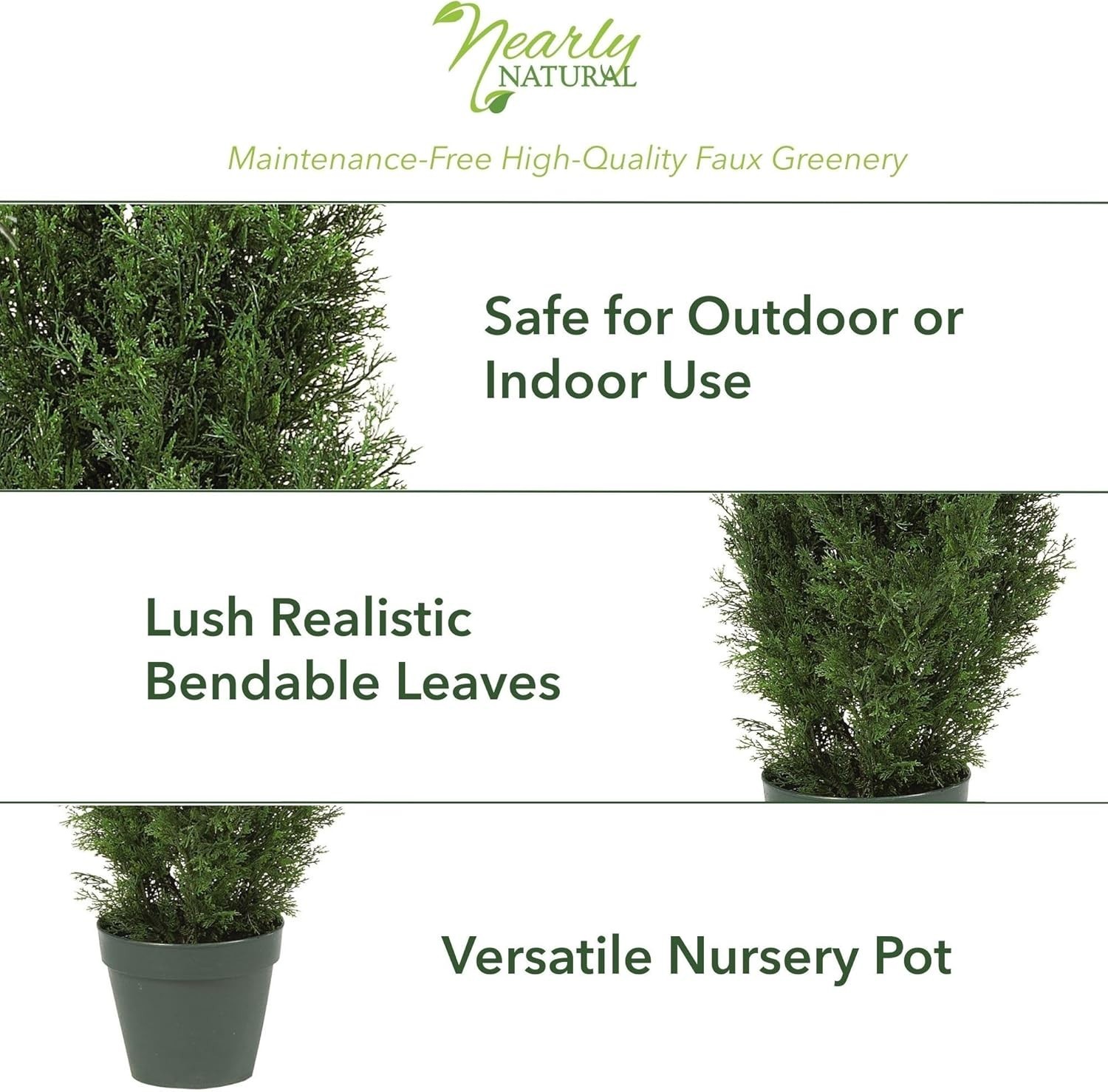 4FT Faux Cedar Tree with UV Resistance – Elegant Decor for Indoor/Outdoor