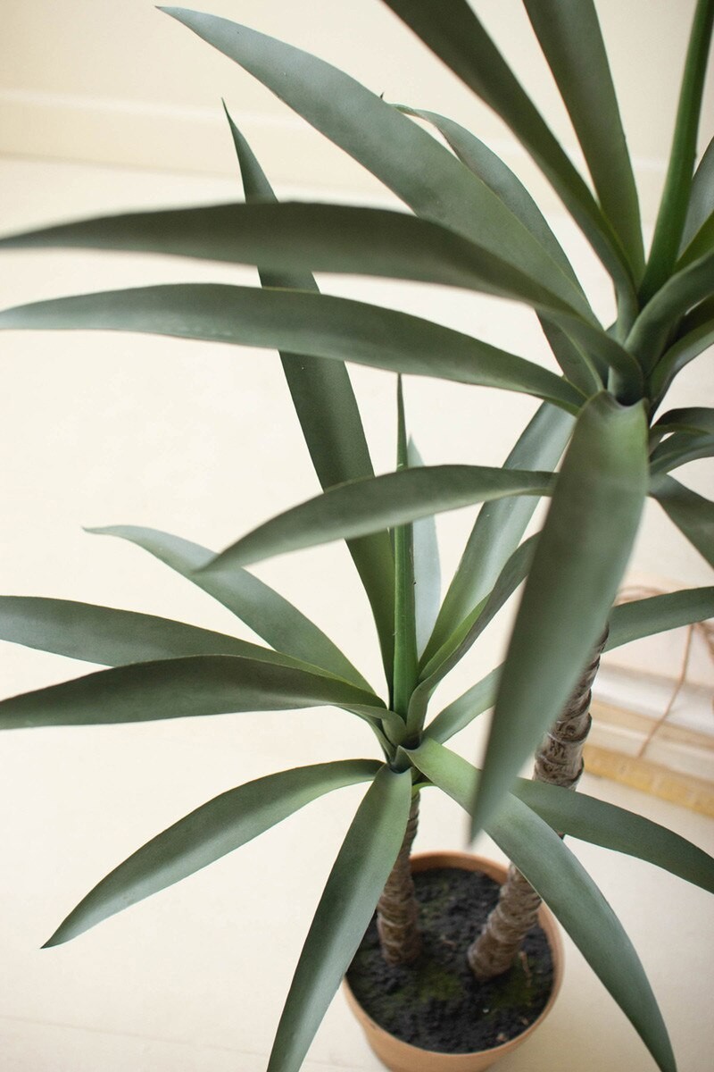 Artificial Heneken Plant With Faux Terracotta Pot Brings Greenery To Any Space