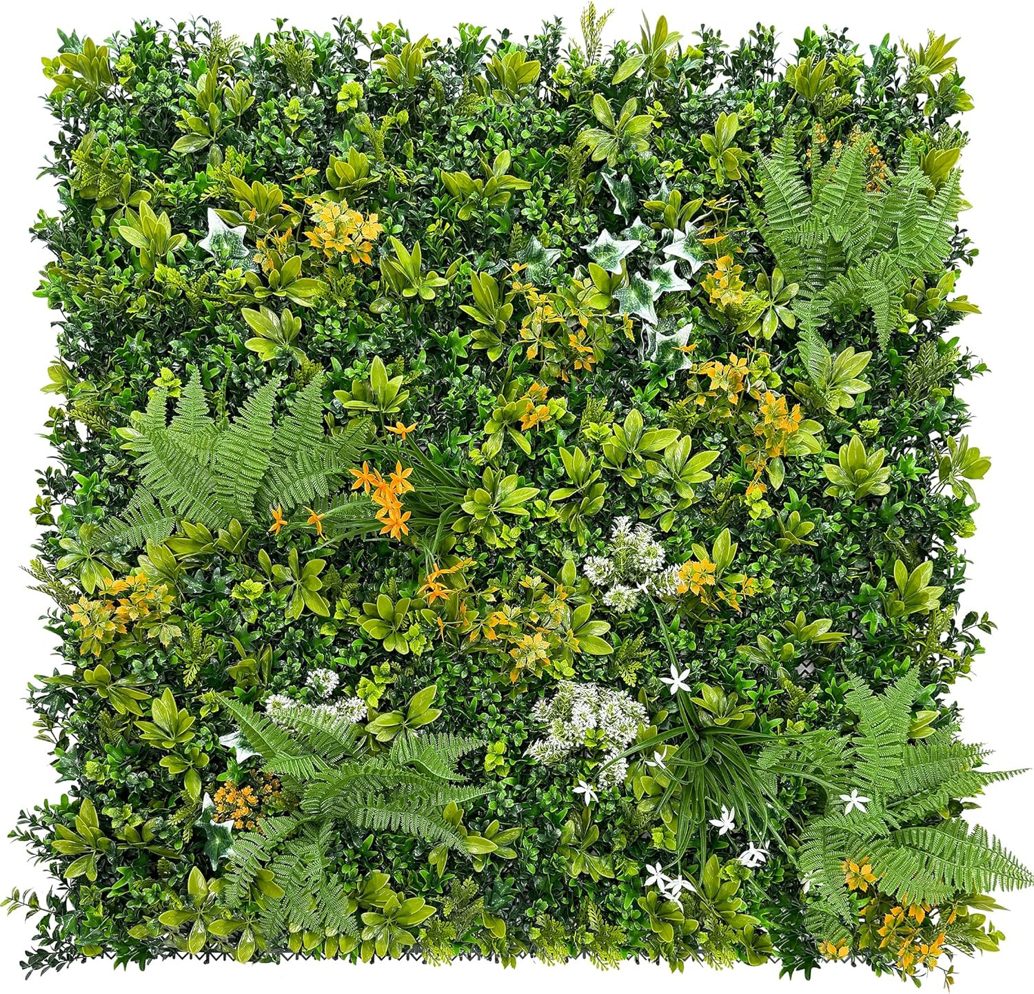 20″x20″ Artificial Boxwood Hedge Panels – UV-Resistant Privacy Screen Decor