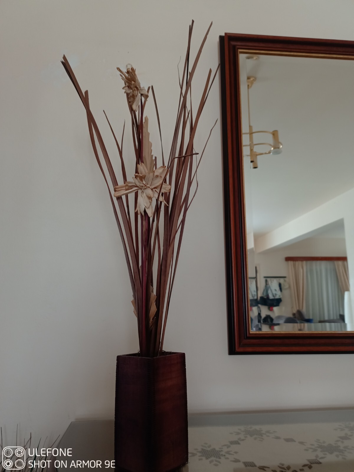 WOW Decorative Wooden Box Pot Vase Planter Dried Flowers, Handmade Home Decor