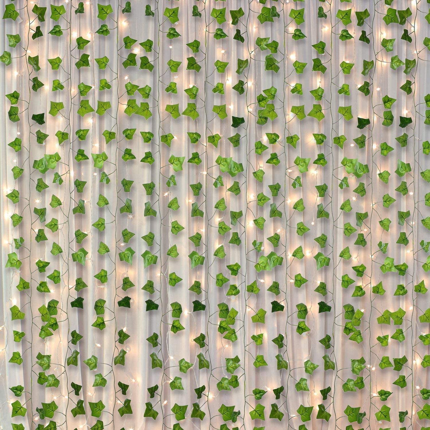 84Feet 12 Strands Artificial Flowers Greenery Fake Hanging Vine Plants Leaf