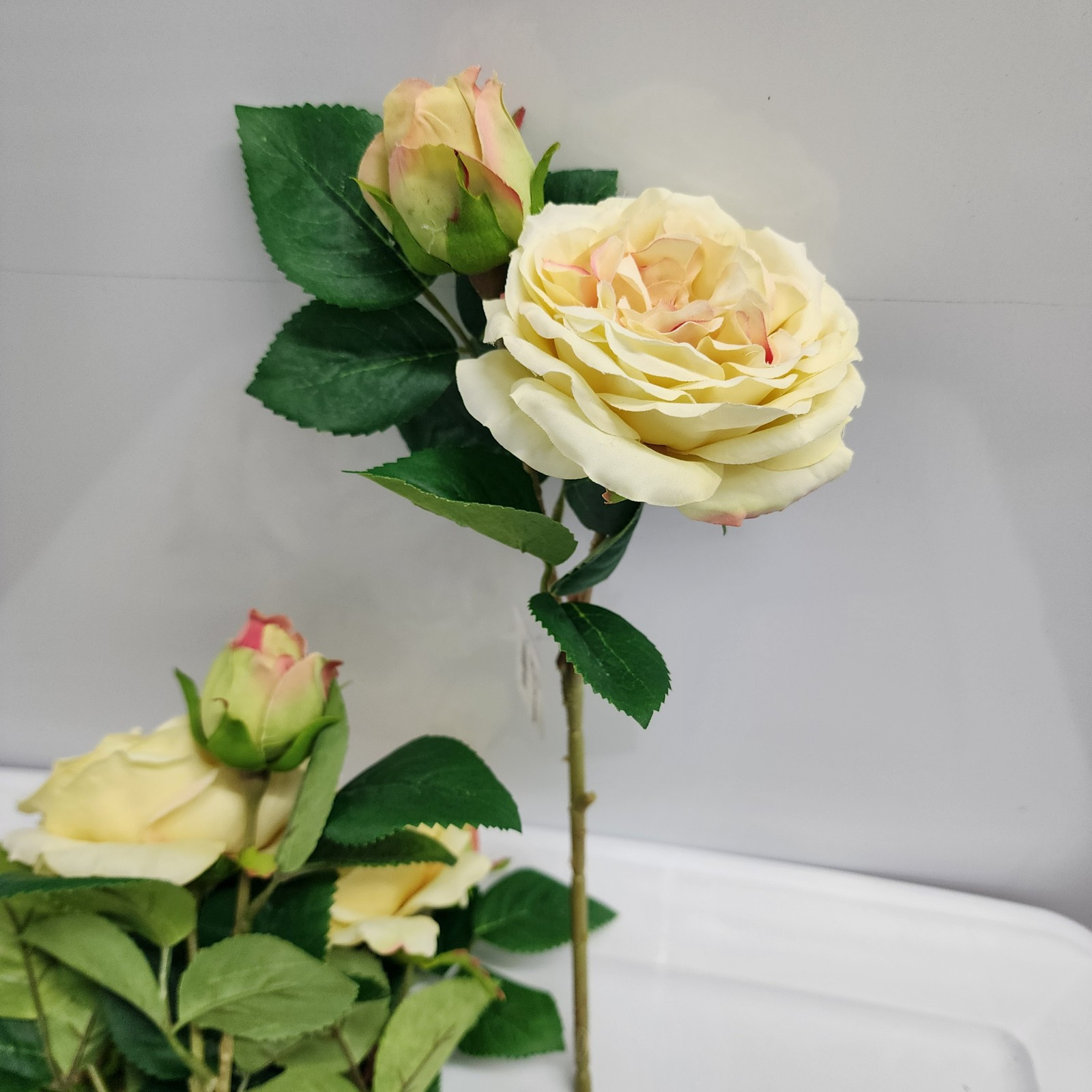Raz Imports 14″ yellow garden rose spray, Home Decor, Wedding Decor, Quinciañera