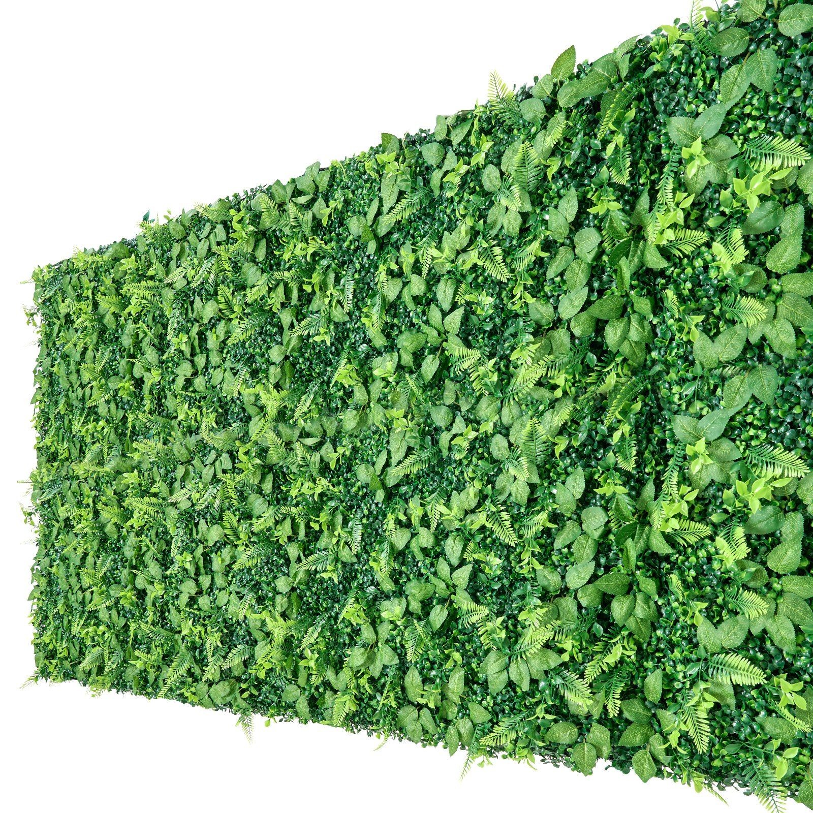 Lifelike Artificial Boxwood Panels, 4pcs 2x8ft, Dense 3D Foliage Privacy Screen