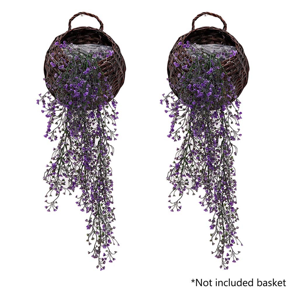 Artificial Dropping Vine Plants, Set of 2 Pieces Artificial Ivy Flowers Fake …