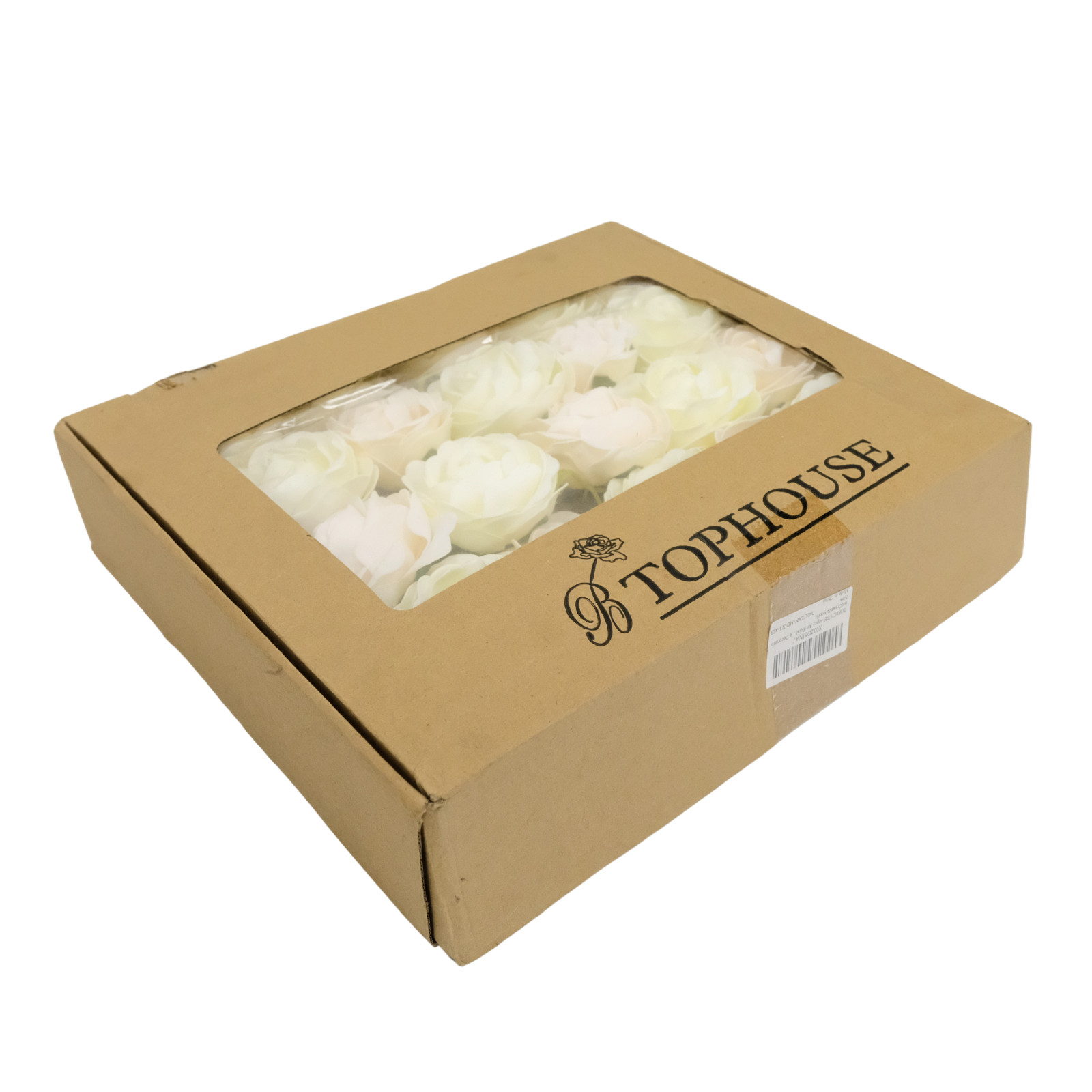 Tophouse Artificial Roses Cream and Ivory Lot of 40 Roses DIY Bouquets