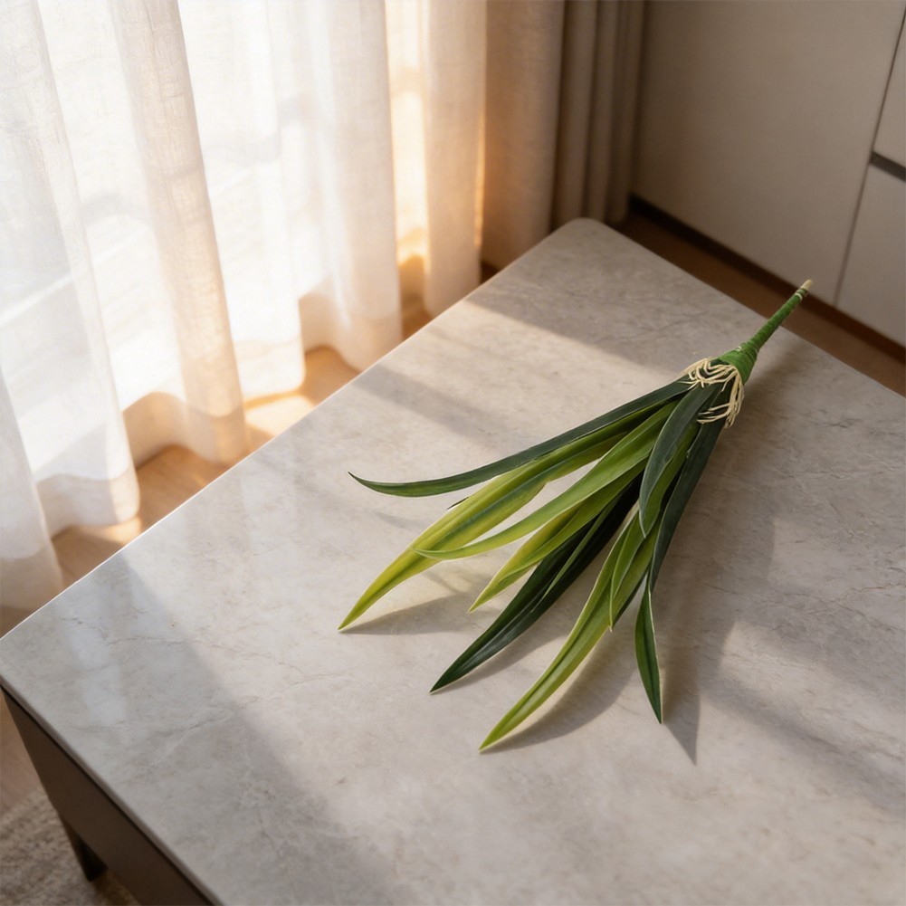 45cm Realistic Orchid Leaves Plastic Green Foliage for DIY Floral Arrangements