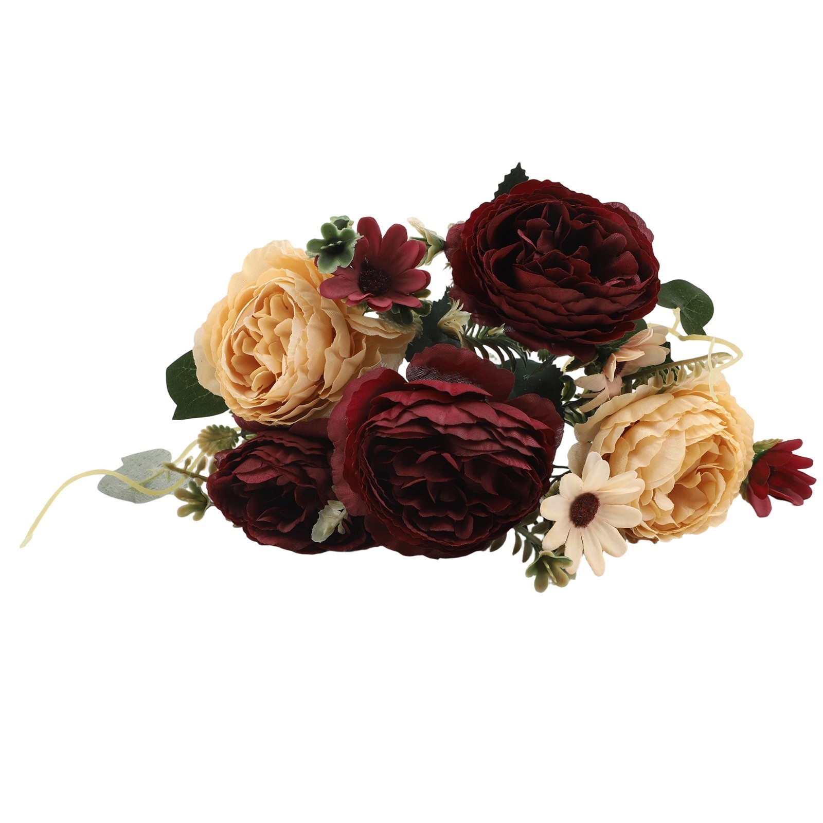Faux Peony and Rose Bouquet Enhance Your Interior with Seasonal Floral Beauty