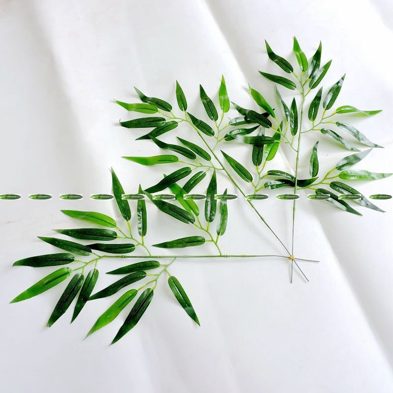 10pcs Artificial Plant Bamboo Leaf Branch for Fake Tree Wedding Home Decor