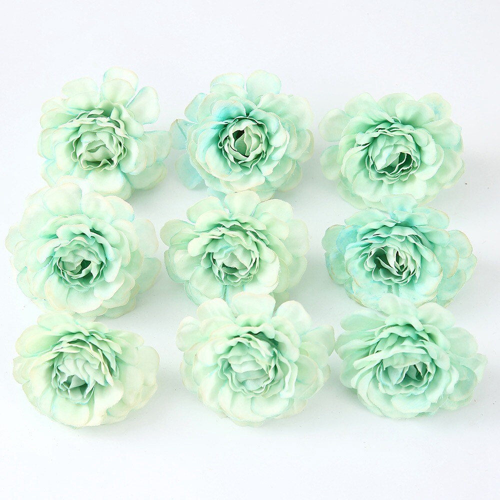 10PCS Flower Heads Artificial DIY Fake Floral Craft Wedding Floral Rose Ornamnet