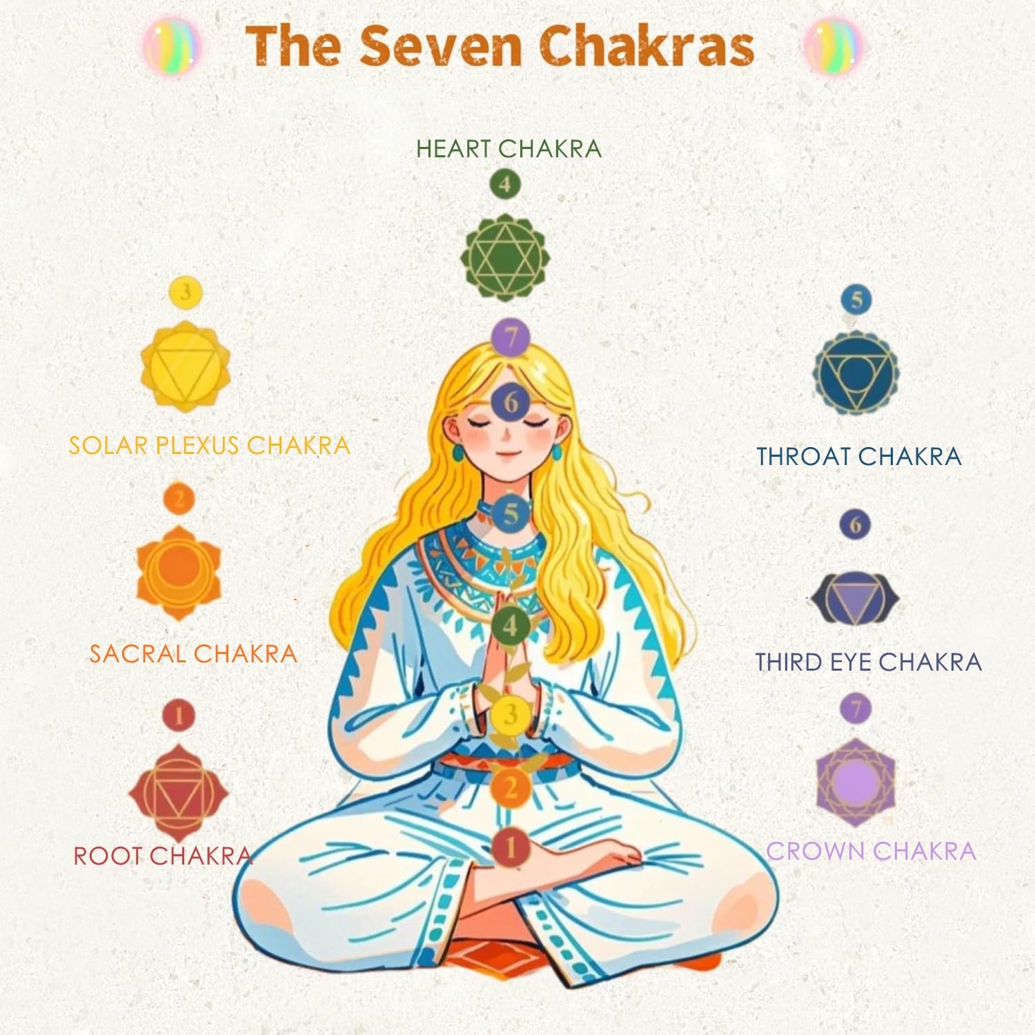 Small Mini 7 Chakra Healing Stones Crystals Tree of Life Positive Energy Gems…