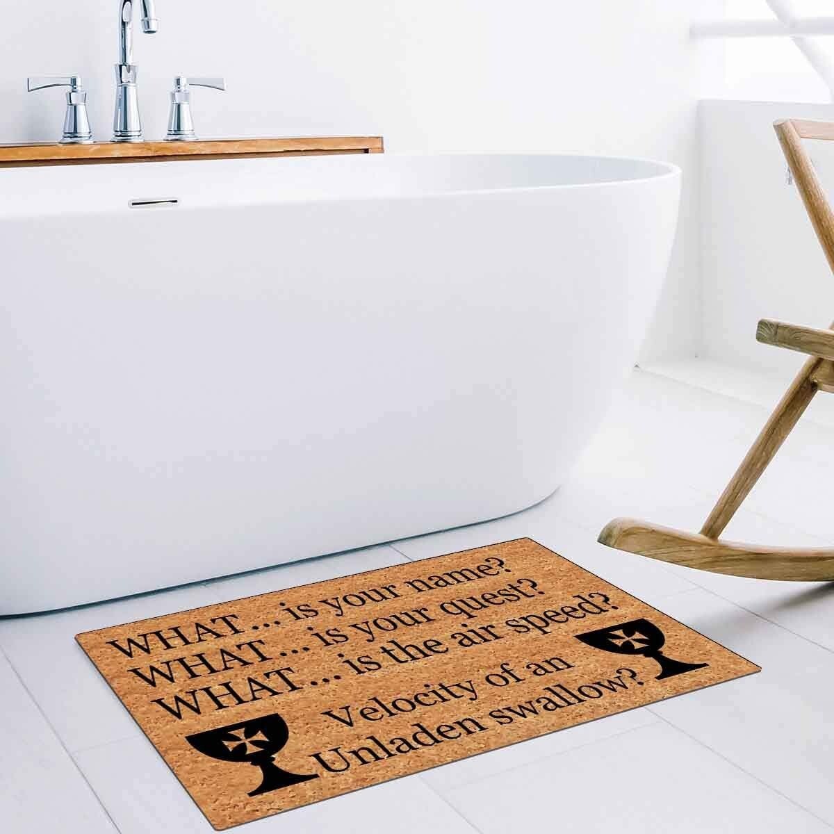 Entrance Mat “WHAT… is your name? WHAT … is your request?…”